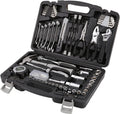 Amazon Basics 131-Piece General Household Hand Tool Set with Storage Case for Home Repair, Portable