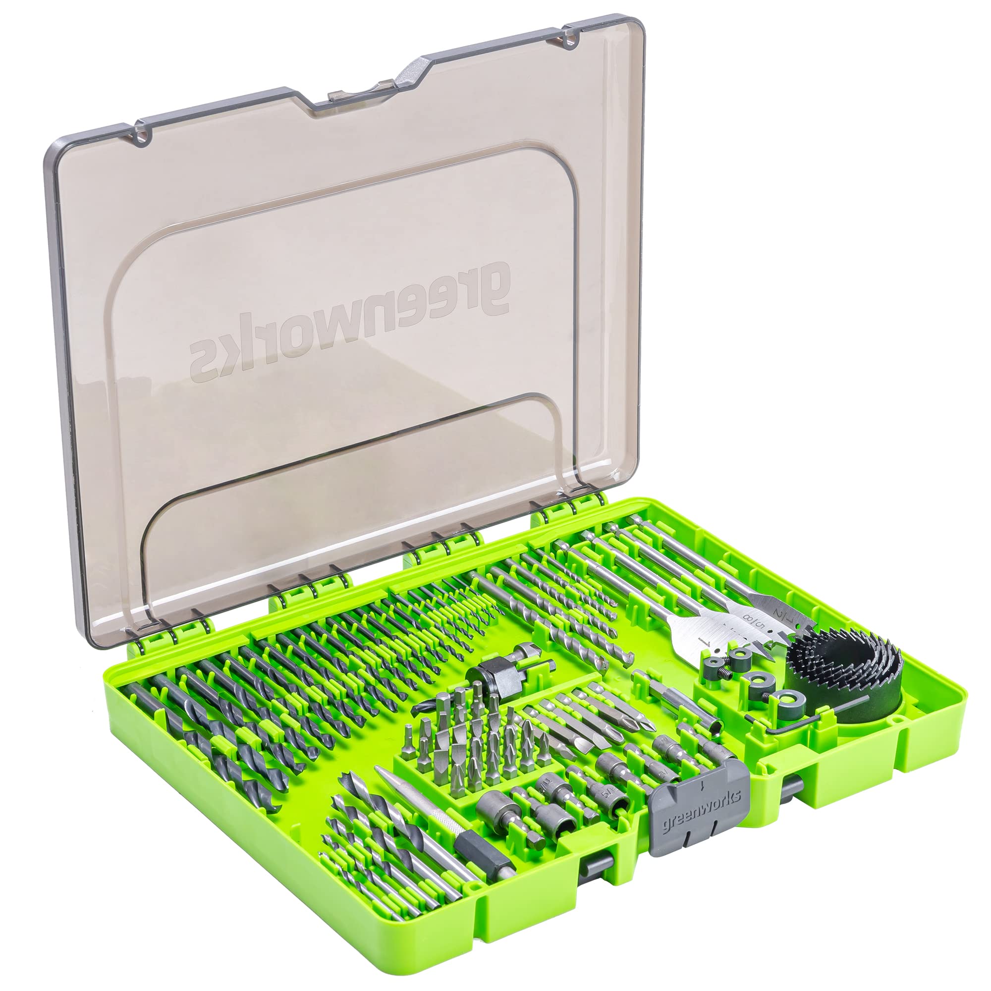 Greenworks 24V Brushless 10PC TOOL, Drill+Impact Driver+Circular Saw+Recip Saw+Jig Saw+Sander+Light+Multi-Tool+Nailer+Grinder (2) 4.0Ah+2.0Ah Batteries (24,000mAh PB) USB-C Charger, High Efficiency